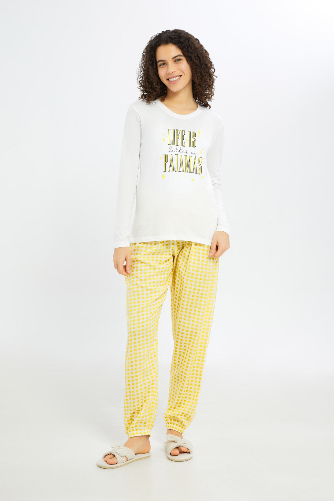 Redtag-Women-Assorted-Short-Sleeves-Table-Pajama-Set-Category:Pyjama-Sets,-Colour:Assorted,-Deals:New-In,-Filter:Women's-Clothing,-H1:LWR,-H2:LDN,-H3:NWR,-H4:PJS,-New-In-Women-APL,-Non-Sale,-Promo:TBL,-S23C,-Season:S23C,-Section:Women,-TBL,-Women-Pyjama-Sets--