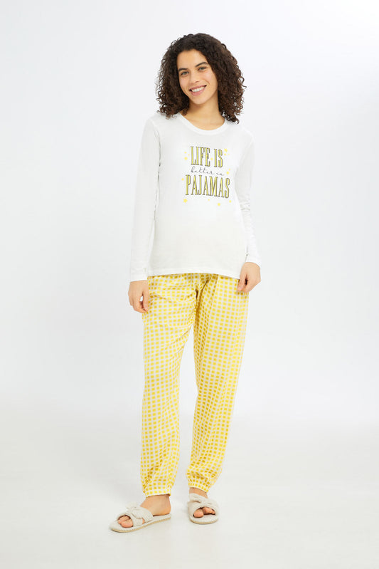 Redtag-Women-Assorted-Short-Sleeves-Table-Pajama-Set-Category:Pyjama-Sets,-Colour:Assorted,-Deals:New-In,-Filter:Women's-Clothing,-H1:LWR,-H2:LDN,-H3:NWR,-H4:PJS,-New-In-Women-APL,-Non-Sale,-Promo:TBL,-S23C,-Season:S23C,-Section:Women,-TBL,-Women-Pyjama-Sets--