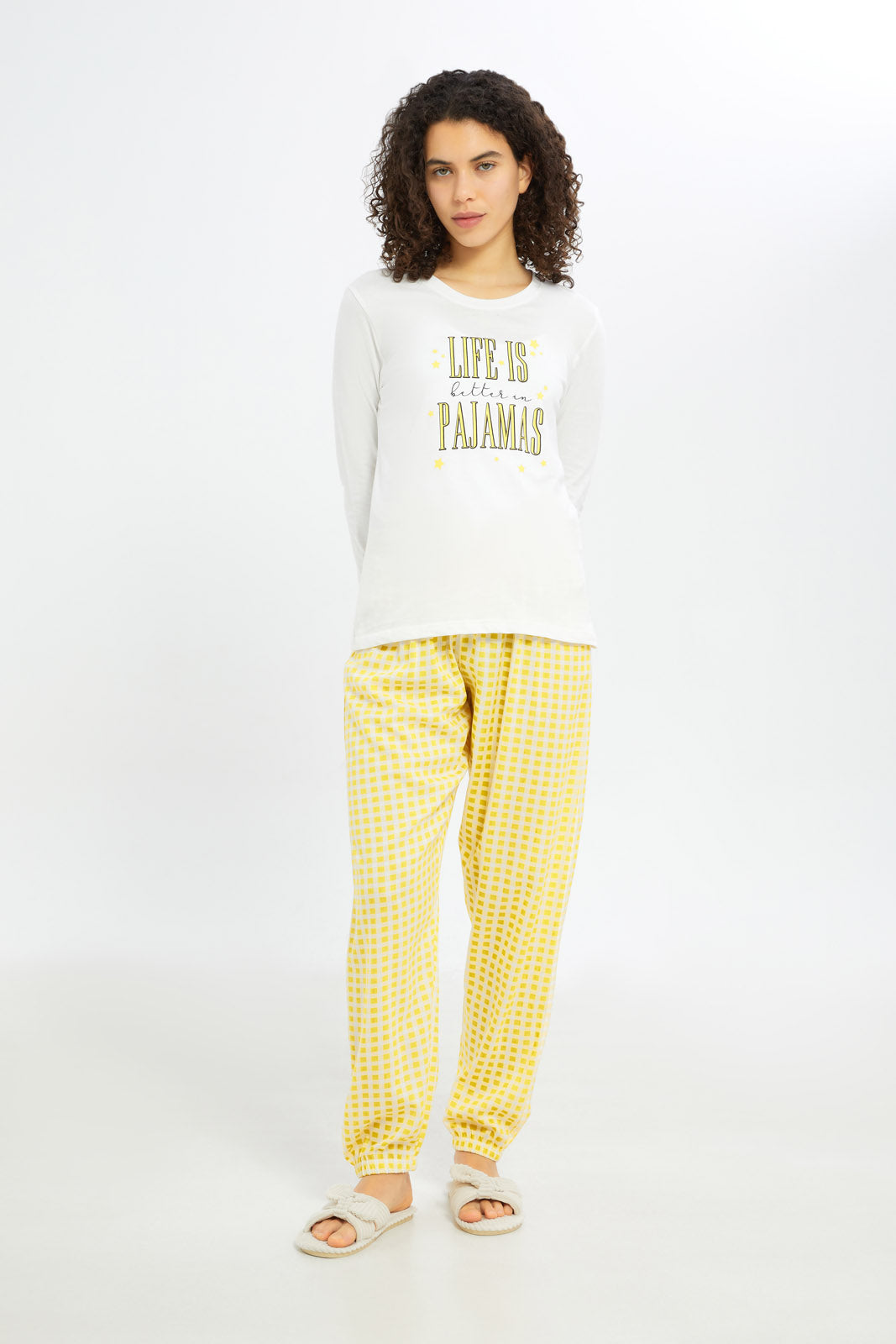 Redtag-Women-Assorted-Short-Sleeves-Table-Pajama-Set-Category:Pyjama-Sets,-Colour:Assorted,-Deals:New-In,-Filter:Women's-Clothing,-H1:LWR,-H2:LDN,-H3:NWR,-H4:PJS,-New-In-Women-APL,-Non-Sale,-Promo:TBL,-S23C,-Season:S23C,-Section:Women,-TBL,-Women-Pyjama-Sets--