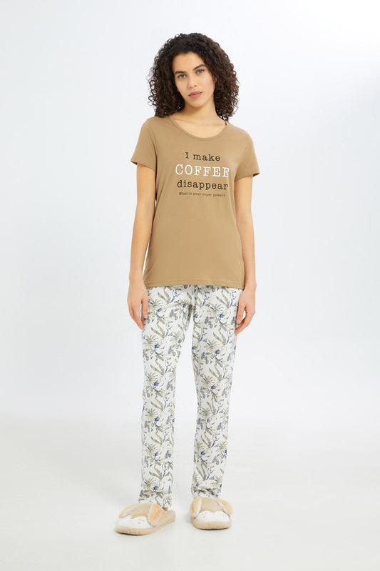 Redtag-Women-Sand-Short-Aop-Bottom-Sleeves-Pajama-Set-Category:Pyjama-Sets,-Colour:Assorted,-Deals:New-In,-Filter:Women's-Clothing,-H1:LWR,-H2:LDN,-H3:NWR,-H4:PJS,-New-In-Women-APL,-Non-Sale,-Promo:TBL,-S23C,-Season:S23C,-Section:Women,-TBL,-Women-Pyjama-Sets--