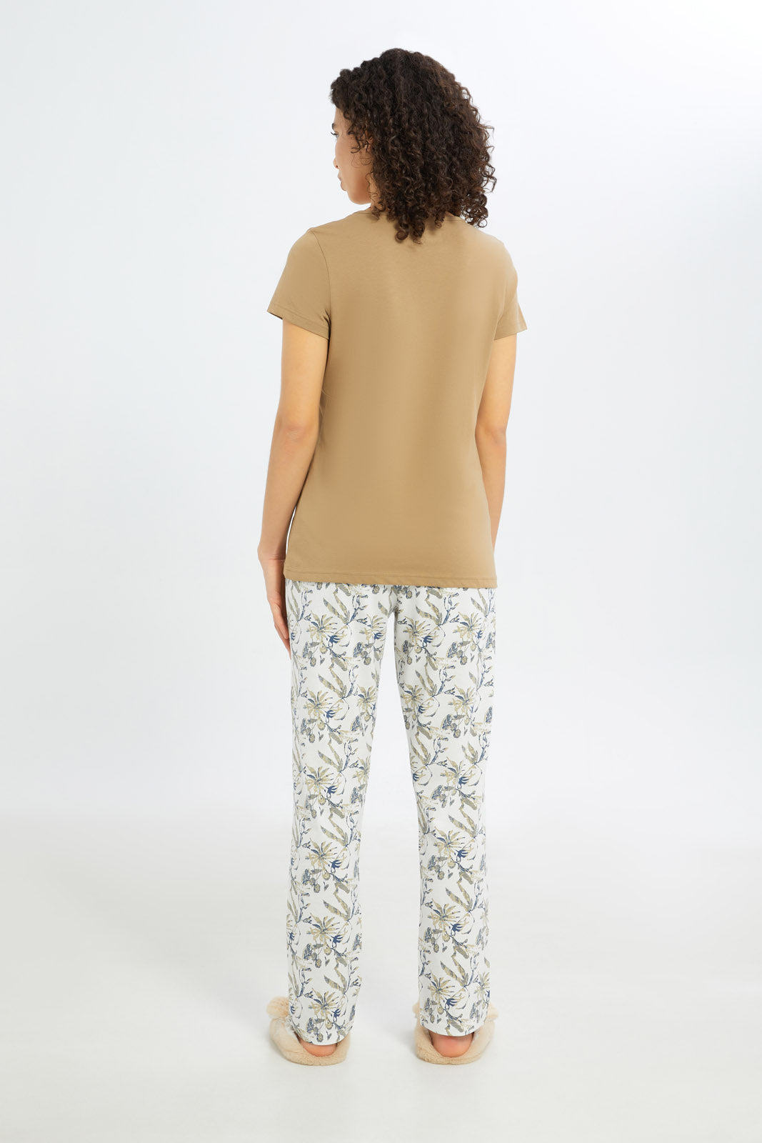 Redtag-Women-Sand-Short-Aop-Bottom-Sleeves-Pajama-Set-Category:Pyjama-Sets,-Colour:Assorted,-Deals:New-In,-Filter:Women's-Clothing,-H1:LWR,-H2:LDN,-H3:NWR,-H4:PJS,-New-In-Women-APL,-Non-Sale,-Promo:TBL,-S23C,-Season:S23C,-Section:Women,-TBL,-Women-Pyjama-Sets--