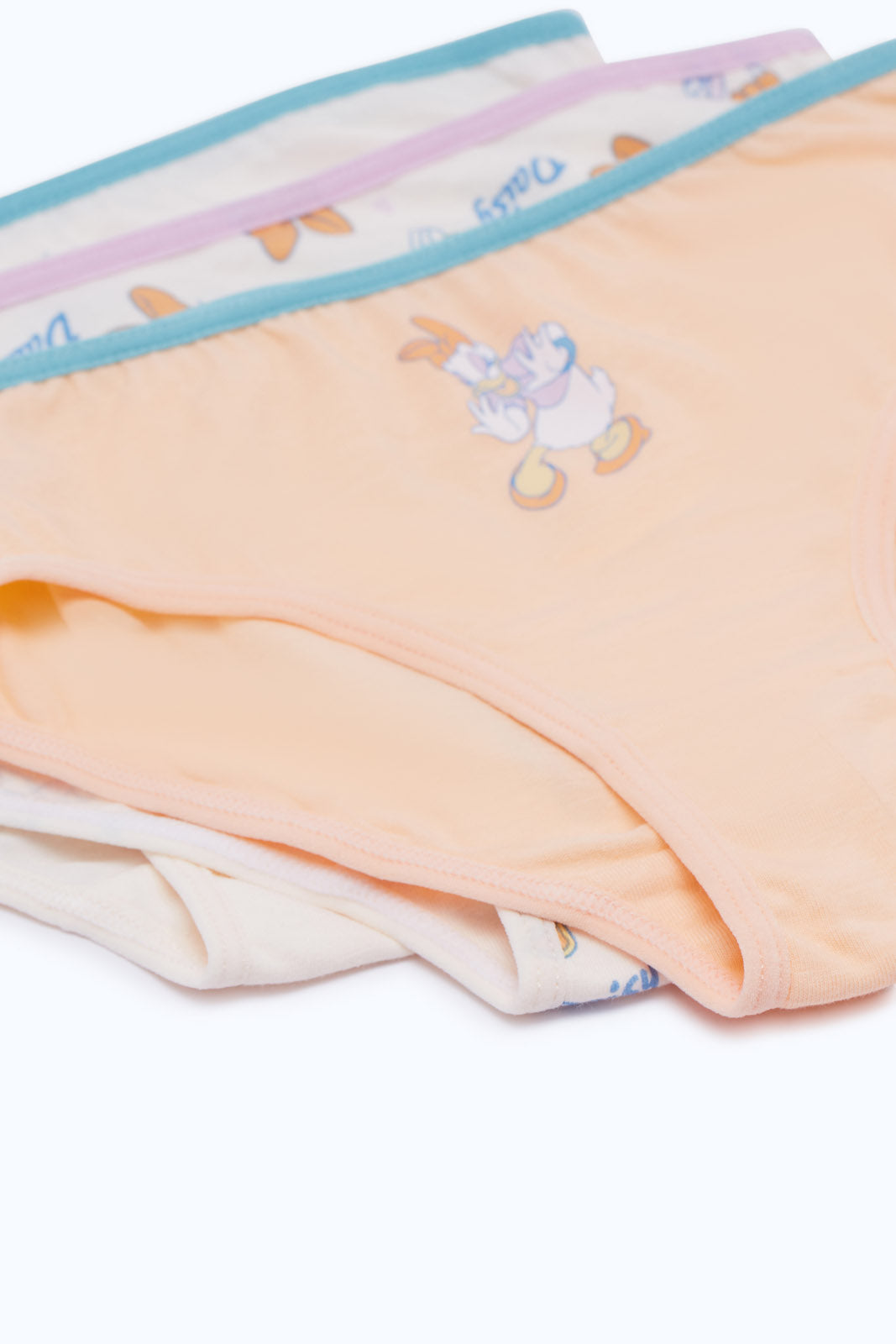 Redtag-Girls-3Pk-Character-Brief---Daisy-Duck-365,-Category:Briefs,-Colour:Assorted,-Deals:New-In,-ESS,-Event:STRATEGY,-Filter:Girls-(2-to-8-Yrs),-GIR-Briefs,-H1:KWR,-H2:GIR,-H3:UNW,-H4:BRE,-New-In-GIR-APL,-Non-Sale,-Packs,-Promo:ESS,-Season:365,-Section:Girls-(0-to-14Yrs),-Set:Set-of-3-Girls-2 to 8 Years