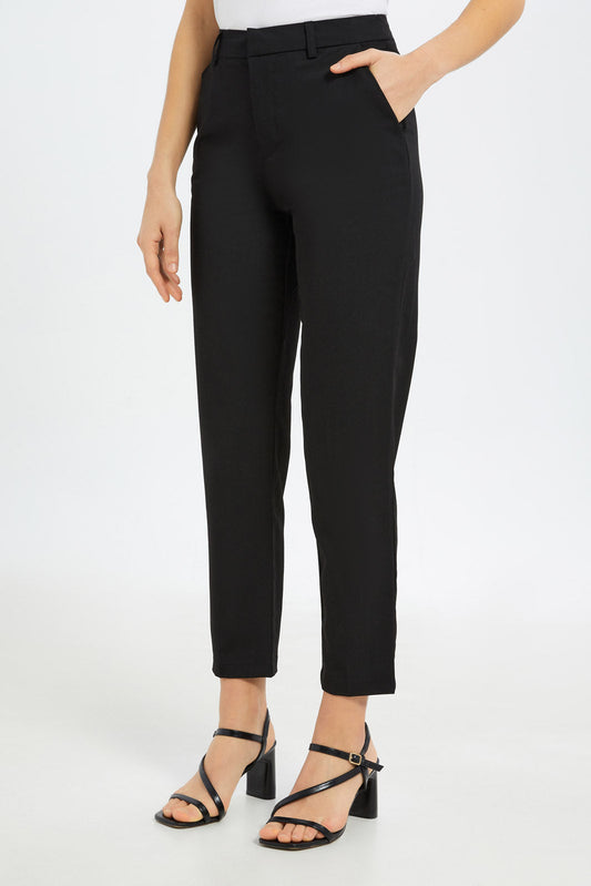 Redtag-Women-Straight-Formal-Trouser-Category:Trousers,-Colour:Black,-Deals:New-In,-Filter:Women's-Clothing,-H1:LWR,-H2:LAD,-H3:TRS,-H4:CTR,-New-In-Women-APL,-Non-Sale,-S23C,-Season:S23C,-Section:Women,-Women-Trousers-Women's-