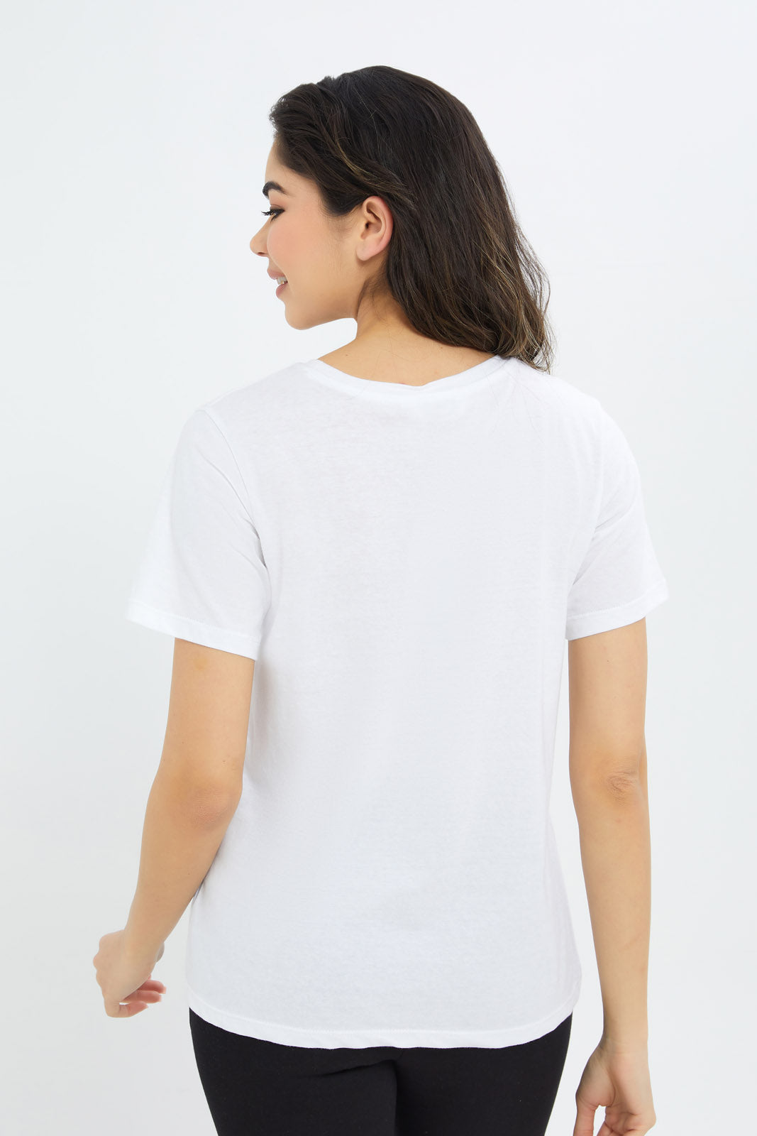 Redtag-Women-White-Solgan-Tee-Category:T-Shirts,-Colour:White,-Deals:New-In,-Filter:Women's-Clothing,-H1:LWR,-H2:LAD,-H3:SPW,-H4:ATS,-New-In-Women-APL,-Non-Sale,-RMD,-S23B,-Season:S23B,-Section:Women,-Sustainable,-Women-T-Shirts-Women's-