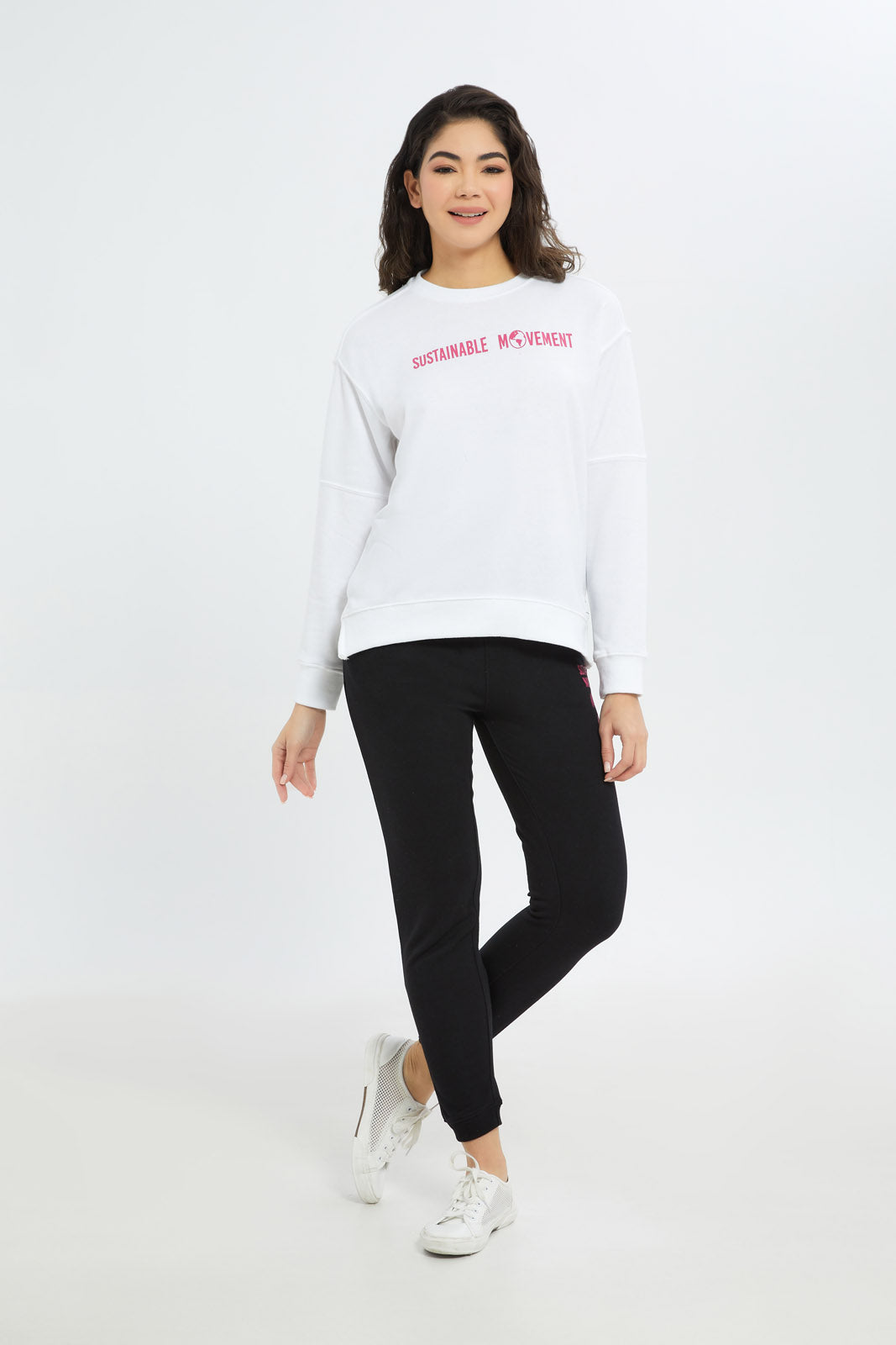 Redtag-Women-Black-Basic-Jogger-Category:Joggers,-Colour:Black,-Deals:New-In,-Filter:Women's-Clothing,-H1:LWR,-H2:LAD,-H3:SPW,-H4:ATP,-New-In-Women-APL,-Non-Sale,-RMD,-S23B,-Season:S23B,-Section:Women,-Sustainable,-Women-Joggers-Women's-