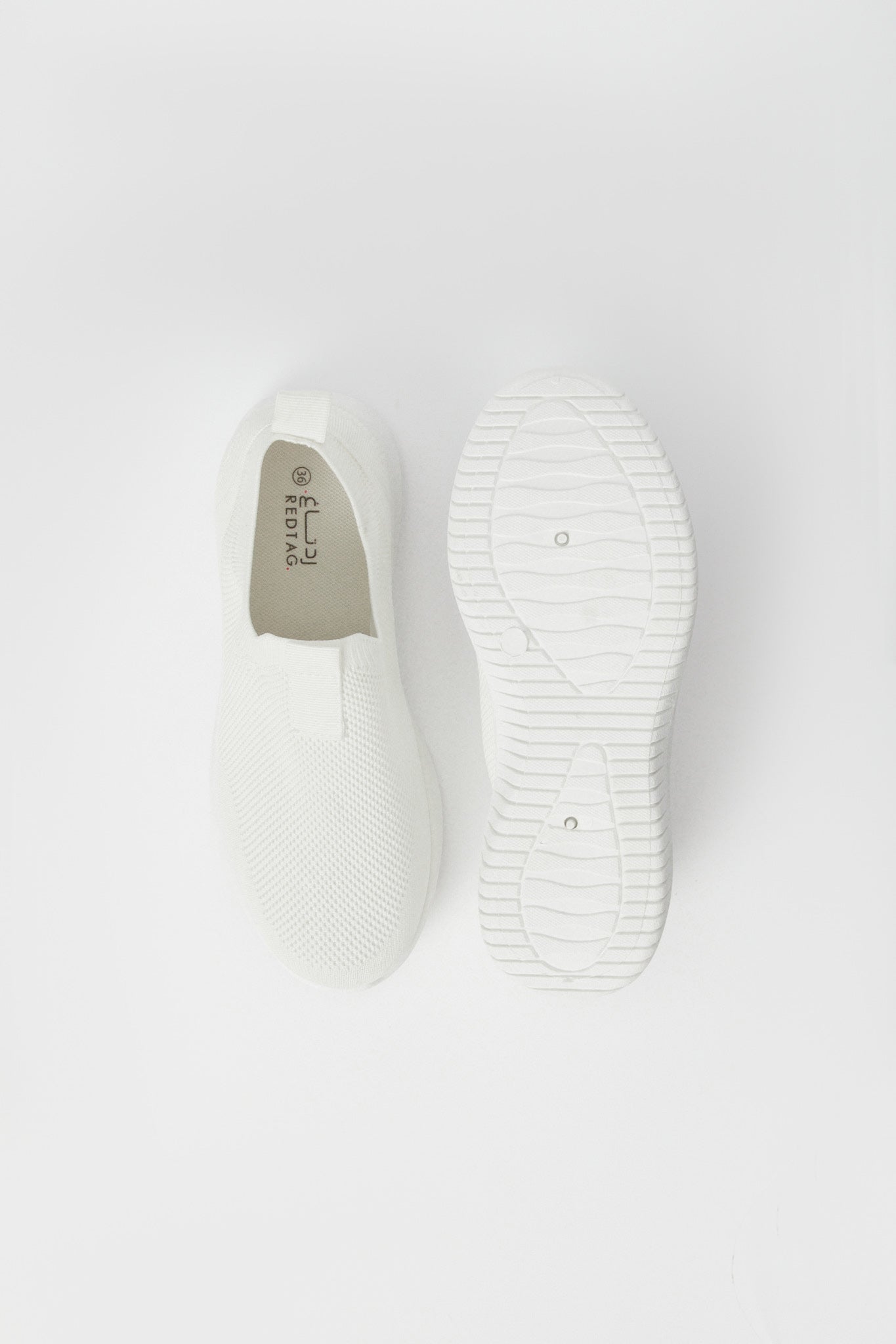 Redtag-White-Slip-On-Classic-Sneaker-Category:Trainers,-Colour:White,-Deals:New-In,-Filter:Women's-Footwear,-H1:FOO,-H2:LAD,-H3:TRN,-H4:CLT,-N/A,-New-In-Women-FOO,-Non-Sale,-S23B,-Season:S23B,-Section:Women,-Women-Trainers-Women's-