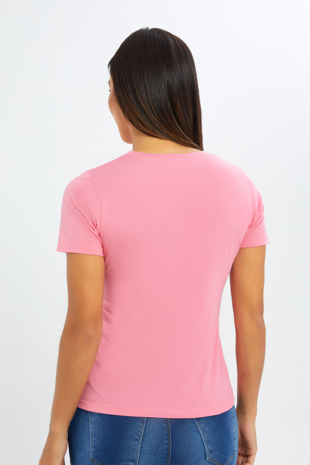 Redtag-Women-Pink-Monterey-Graphic-Tee-Category:T-Shirts,-Colour:Apricot,-Deals:New-In,-Filter:Women's-Clothing,-H1:LWR,-H2:LAD,-H3:TSH,-H4:CAT,-New-In-Women-APL,-Non-Sale,-PPE,-S23C,-Season:S23C,-Section:Women,-Women-T-Shirts-Women's-