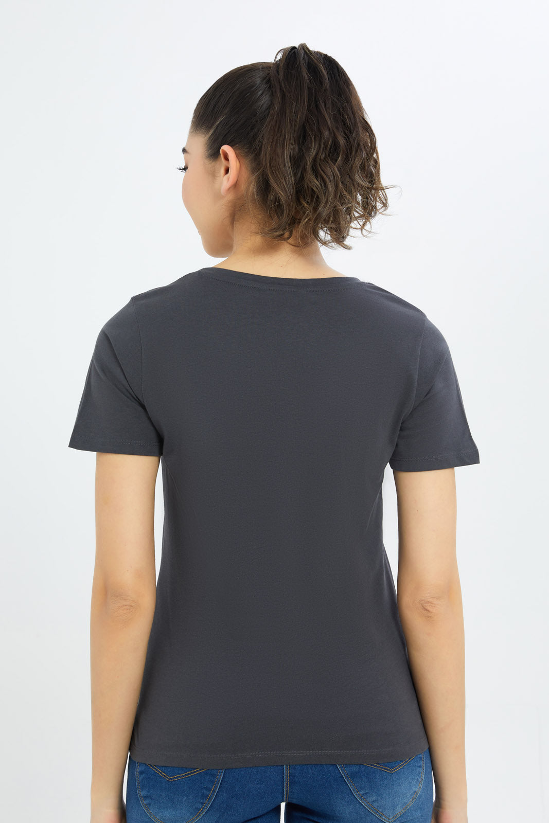 Redtag-Women-Charcoal-Marbke-Foil-Slogan-T-Shirt-Category:T-Shirts,-Colour:Charcoal,-Deals:New-In,-Filter:Women's-Clothing,-H1:LWR,-H2:LAD,-H3:TSH,-H4:CAT,-New-In-Women-APL,-Non-Sale,-Promo:TBL,-S23C,-Season:S23C,-Section:Women,-TBL,-Women-T-Shirts-Women's-