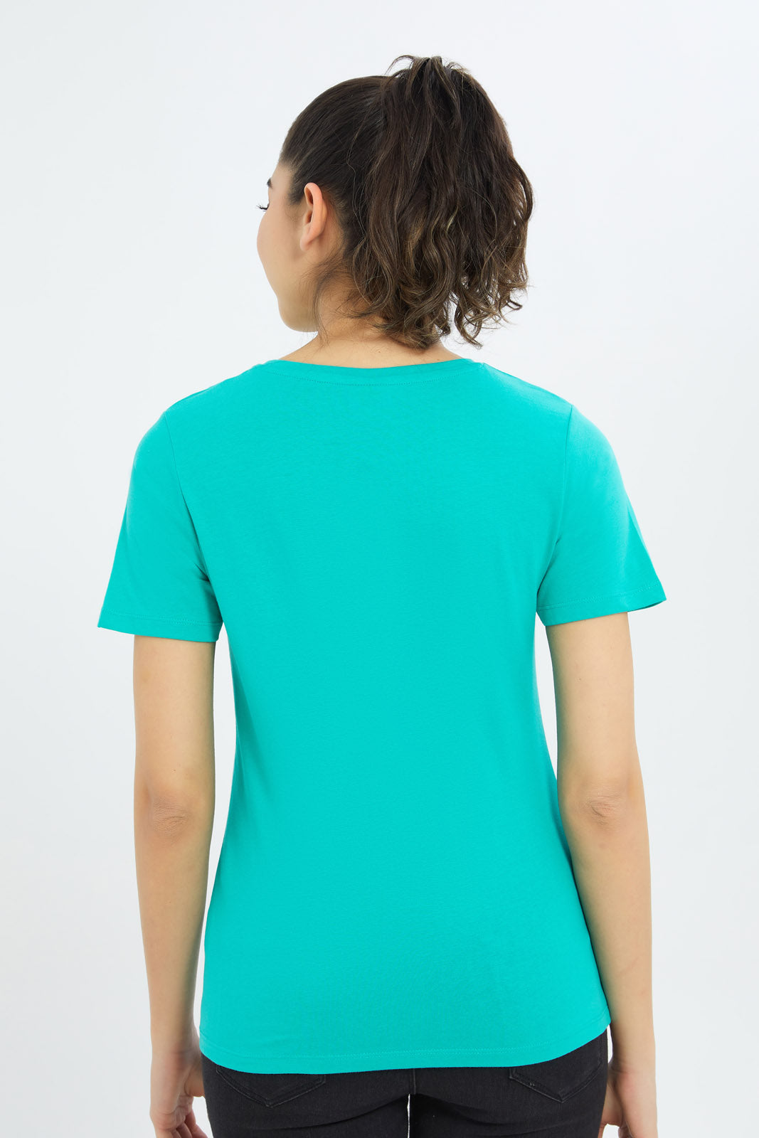 Redtag-Women-Green-Snoopy-Printed-T-Shirt-Category:T-Shirts,-CHR:CHR,-Colour:Green,-Deals:New-In,-Event:STRATEGY,-Filter:Women's-Clothing,-H1:LWR,-H2:LAD,-H3:TSH,-H4:CAT,-New-In-Women-APL,-Non-Sale,-Promo:TBL,-S23C,-Season:S23C,-Section:Women,-TBL,-Women-T-Shirts-Women's-