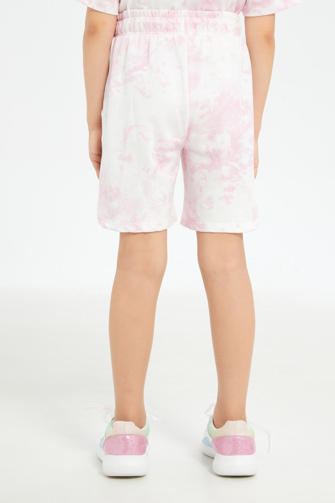 Redtag-Girls-Pink-Tie-Dye-Lounge-Shorts-Category:Shorts,-Colour:Apricot,-Deals:New-In,-Event:STRATEGY,-Filter:Girls-(2-to-8-Yrs),-GIR-Shorts,-H1:KWR,-H2:GIR,-H3:TRS,-H4:SRT,-New-In-GIR-APL,-Non-Sale,-Promo:STRATEGY,-RMD,-S23C,-Season:S23C,-Section:Girls-(0-to-14Yrs)-Girls-2 to 8 Years