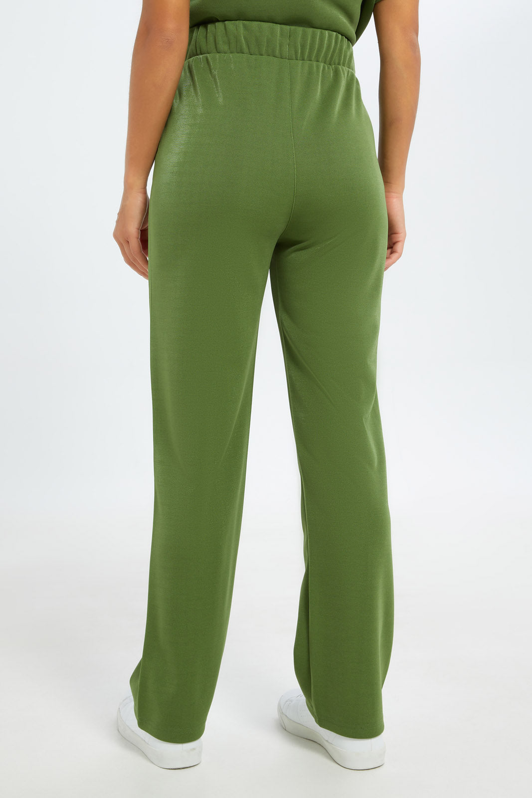 Redtag-Women-Green-Wide-Leg-Active-Pant-Category:Joggers,-Colour:Green,-Deals:New-In,-Filter:Women's-Clothing,-H1:LWR,-H2:LAD,-H3:SPW,-H4:ATP,-New-In-Women-APL,-Non-Sale,-S23C,-Season:S23C,-Section:Women,-Women-Joggers-Women's-