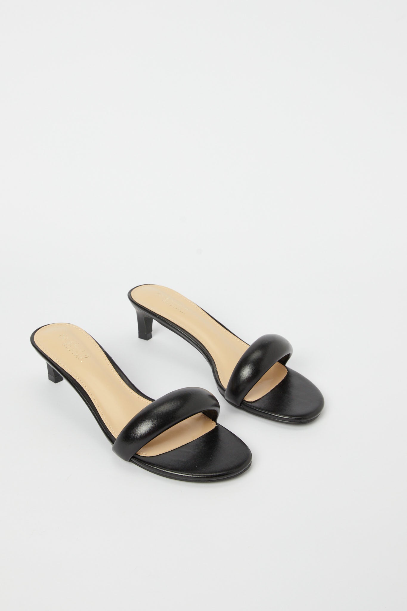 Redtag-Black-Padded-Mule-Category:Sandals,-Colour:Black,-Deals:New-In,-Filter:Women's-Footwear,-H1:FOO,-H2:LAD,-H3:SAF,-H4:SAN,-Heels,-LEC-Sandals,-N/A,-New-In-Women-FOO,-Non-Sale,-S23B,-Season:S23B,-Section:Women-Women's-