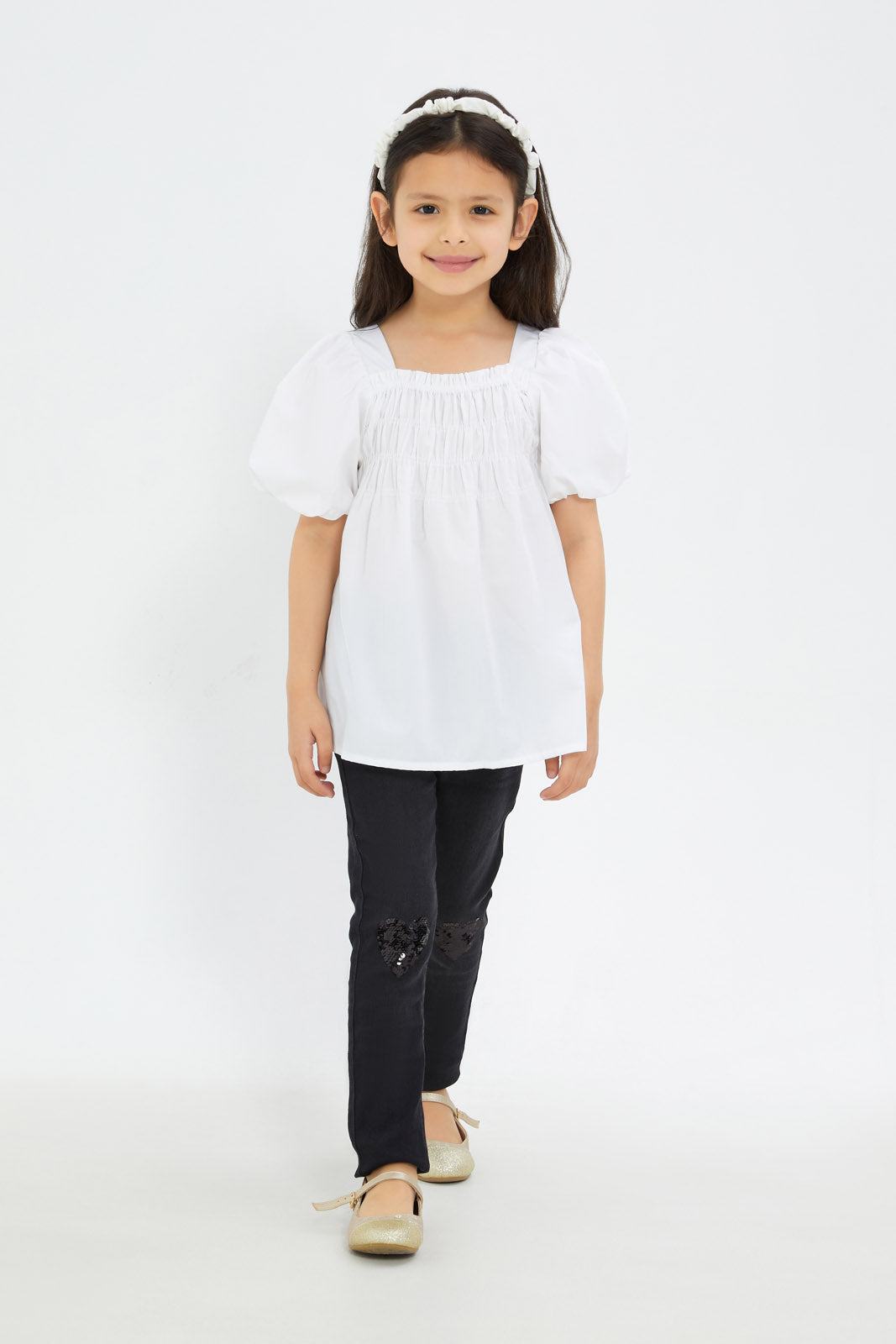 Redtag-Girls-Black-Jeggings-With-Sequins-Category:Jeggings,-Colour:Black,-Deals:New-In,-Filter:Girls-(2-to-8-Yrs),-GIR-Jeggings,-H1:KWR,-H2:GIR,-H3:DNB,-H4:JEG,-New-In-GIR-APL,-Non-Sale,-S23C,-Season:S23C,-Section:Girls-(0-to-14Yrs)-Girls-2 to 8 Years
