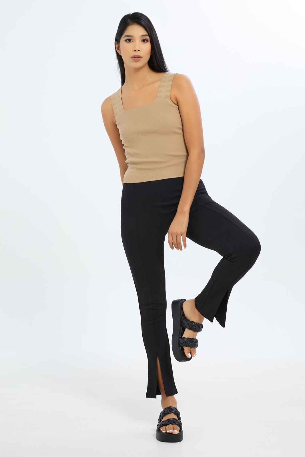 Redtag-Women-Beige-T-Scrunch-Shoulder-Tank-Category:Tops,-Colour:Beige,-Deals:New-In,-Filter:Women's-Clothing,-LEC,-LEC-Tops,-New-In-LEC-APL,-Non-Sale,-S23B,-Section:Women-Women's-