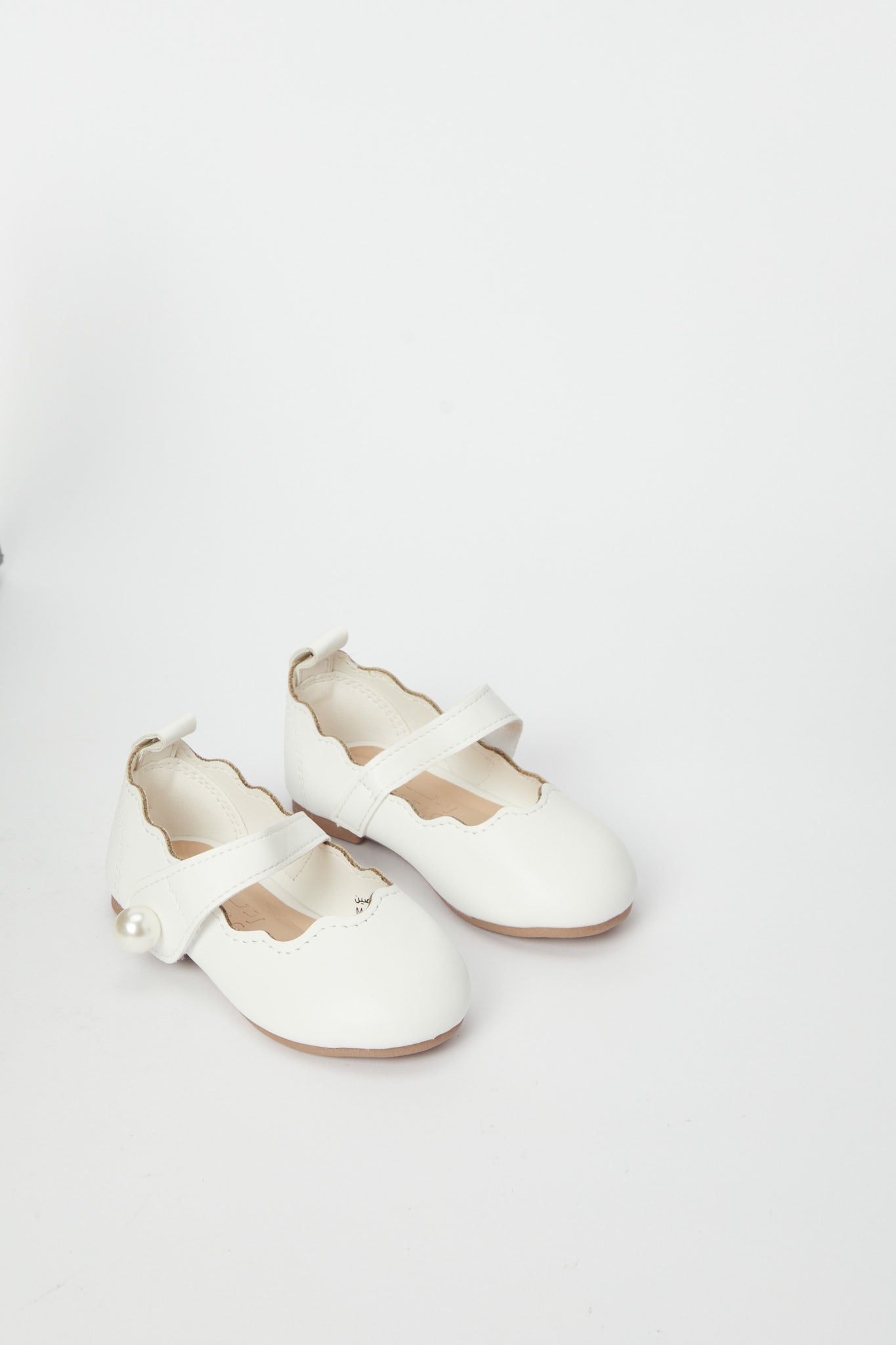 Redtag-White-Pearl-Detail-Ballerina-Category:Shoes,-Colour:White,-Deals:New-In,-Filter:Girls-Footwear-(1-to-3-Yrs),-H1:FOO,-H2:ING,-H3:SHO,-H4:CAH,-ING-Shoes,-N/A,-New-In-ING-FOO,-Non-Sale,-S23B,-Season:S23B,-Section:Girls-(0-to-14Yrs)-Infant-Girls-1 to 3 Years