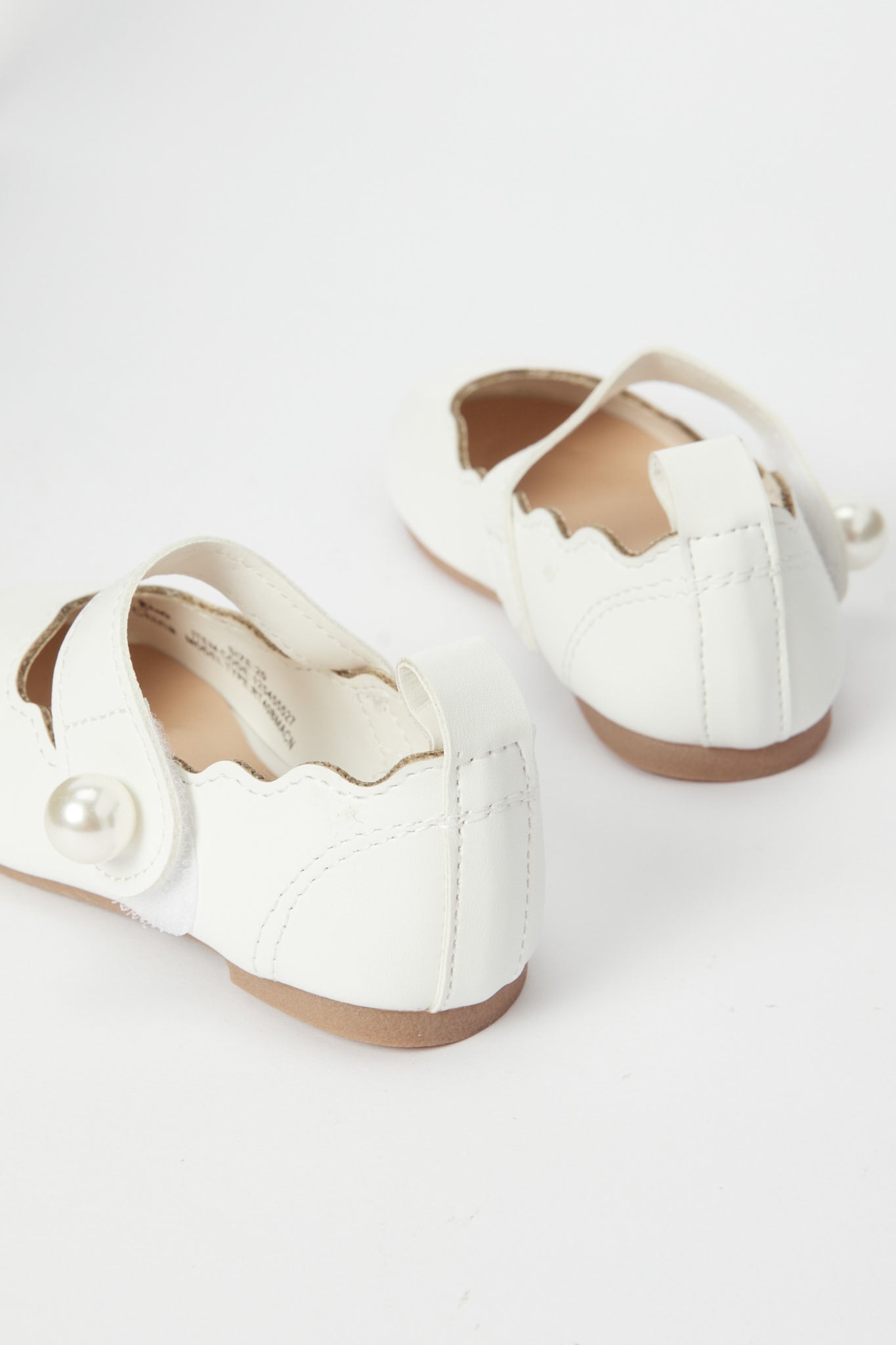 Redtag-White-Pearl-Detail-Ballerina-Category:Shoes,-Colour:White,-Deals:New-In,-Filter:Girls-Footwear-(1-to-3-Yrs),-H1:FOO,-H2:ING,-H3:SHO,-H4:CAH,-ING-Shoes,-N/A,-New-In-ING-FOO,-Non-Sale,-S23B,-Season:S23B,-Section:Girls-(0-to-14Yrs)-Infant-Girls-1 to 3 Years