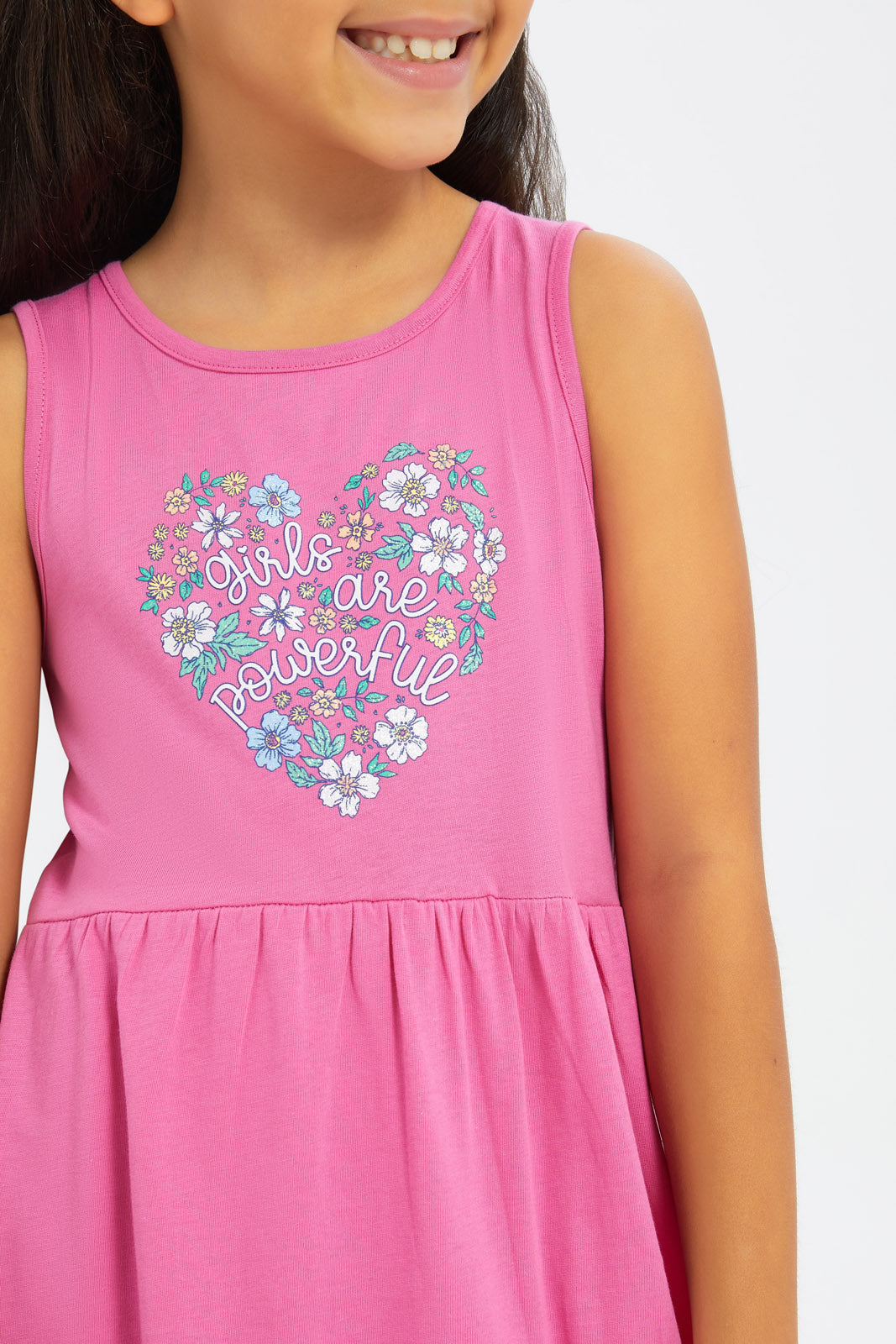 Redtag-Girls-Sleeveless-Opp-Knit-Dress---Pink-Aop-Floral-Category:Dresses,-Colour:Apricot,-Deals:New-In,-Filter:Girls-(2-to-8-Yrs),-GIR-Dresses,-H1:KWR,-H2:GIR,-H3:DRS,-H4:CAD,-New-In-GIR-APL,-Non-Sale,-S23C,-Season:S23C,-Section:Girls-(0-to-14Yrs),-VLM-Girls-2 to 8 Years