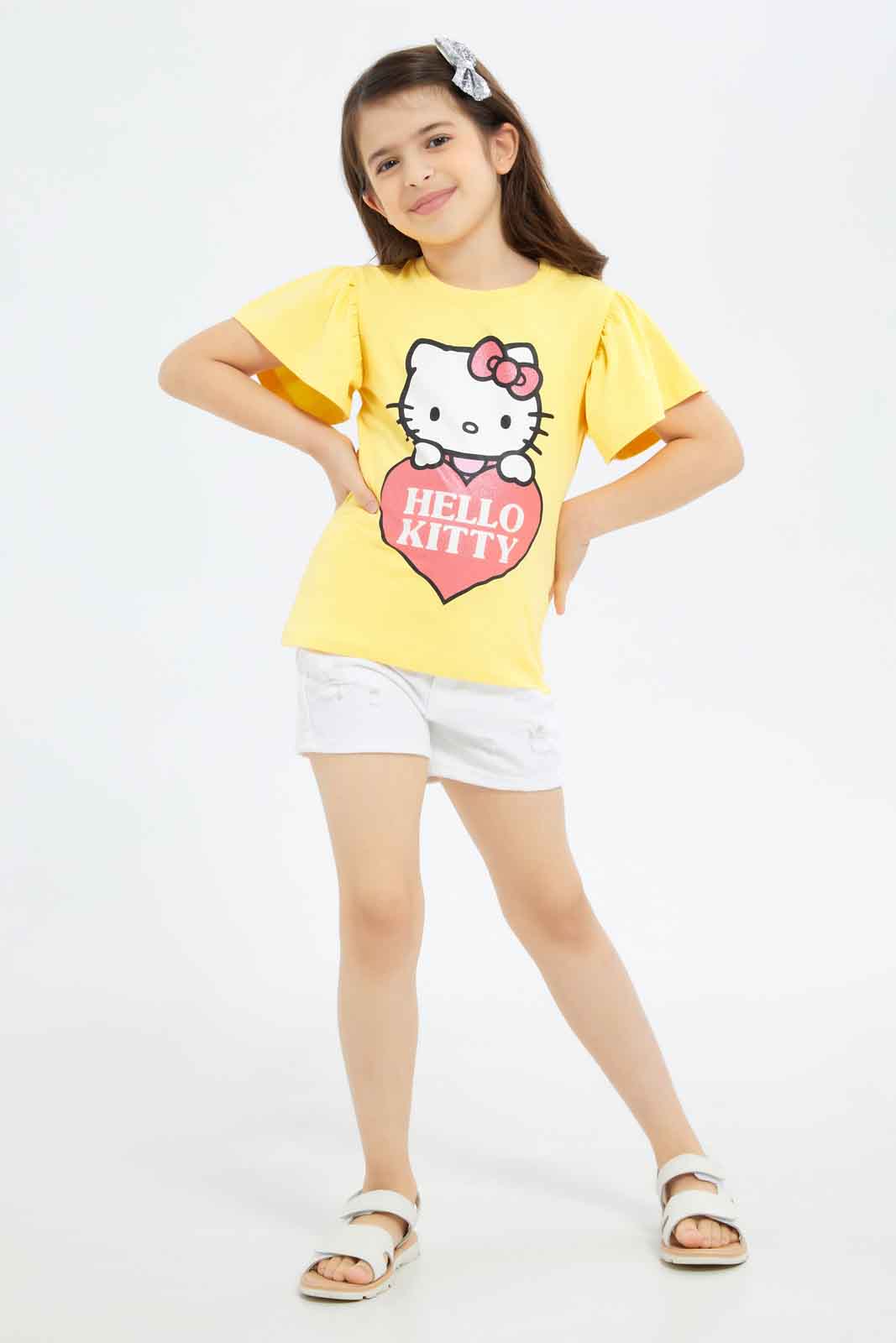 Redtag-Girls-White-Shorts-Category:Shorts,-Colour:White,-Deals:New-In,-Filter:Girls-(2-to-8-Yrs),-GIR-Shorts,-New-In-GIR-APL,-Non-Sale,-S23C,-Section:Girls-(0-to-14Yrs)-Girls-2 to 8 Years