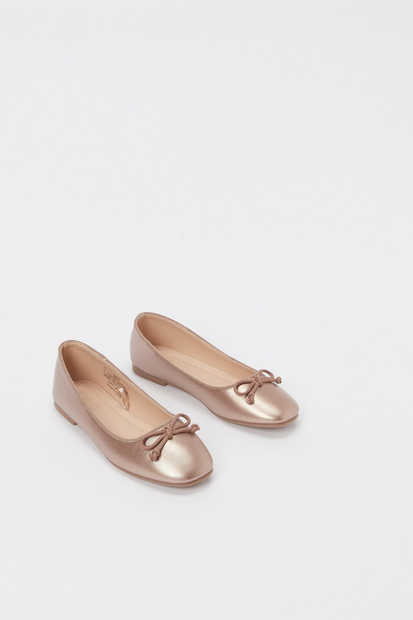 Redtag-Copper-Bow-Ballerina-Category:Shoes,-Colour:Copper,-Deals:New-In,-Filter:Girls-Footwear-(5-to-14-Yrs),-GSR-Shoes,-H1:FOO,-H2:GSR,-H3:SHO,-H4:CAH,-N/A,-New-In-GSR-FOO,-Non-Sale,-S23B,-Season:S23B,-Section:Girls-(0-to-14Yrs)-Senior-Girls-5 to 14 Years