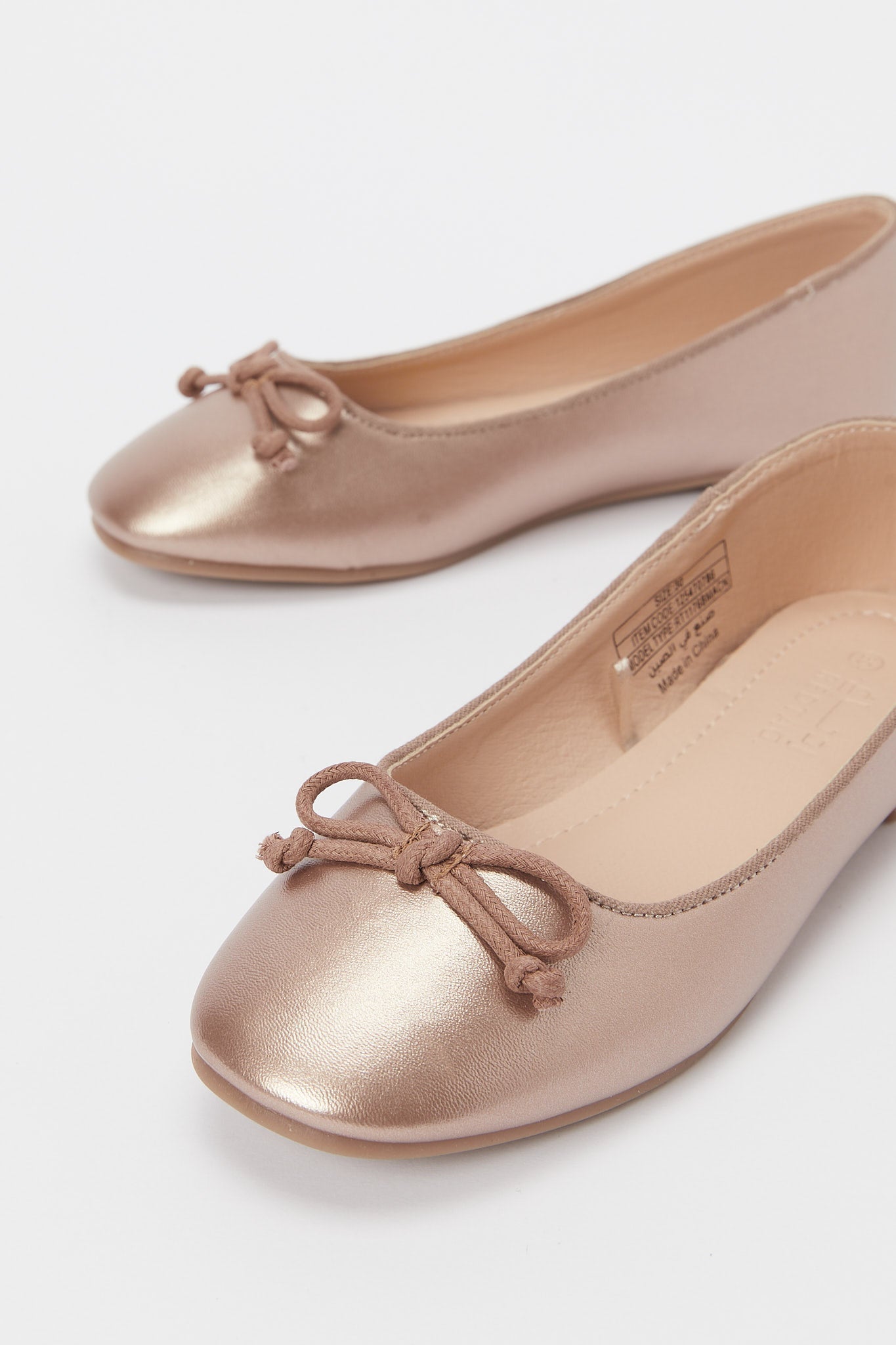 Redtag-Copper-Bow-Ballerina-Category:Shoes,-Colour:Copper,-Deals:New-In,-Filter:Girls-Footwear-(5-to-14-Yrs),-GSR-Shoes,-H1:FOO,-H2:GSR,-H3:SHO,-H4:CAH,-N/A,-New-In-GSR-FOO,-Non-Sale,-S23B,-Season:S23B,-Section:Girls-(0-to-14Yrs)-Senior-Girls-5 to 14 Years