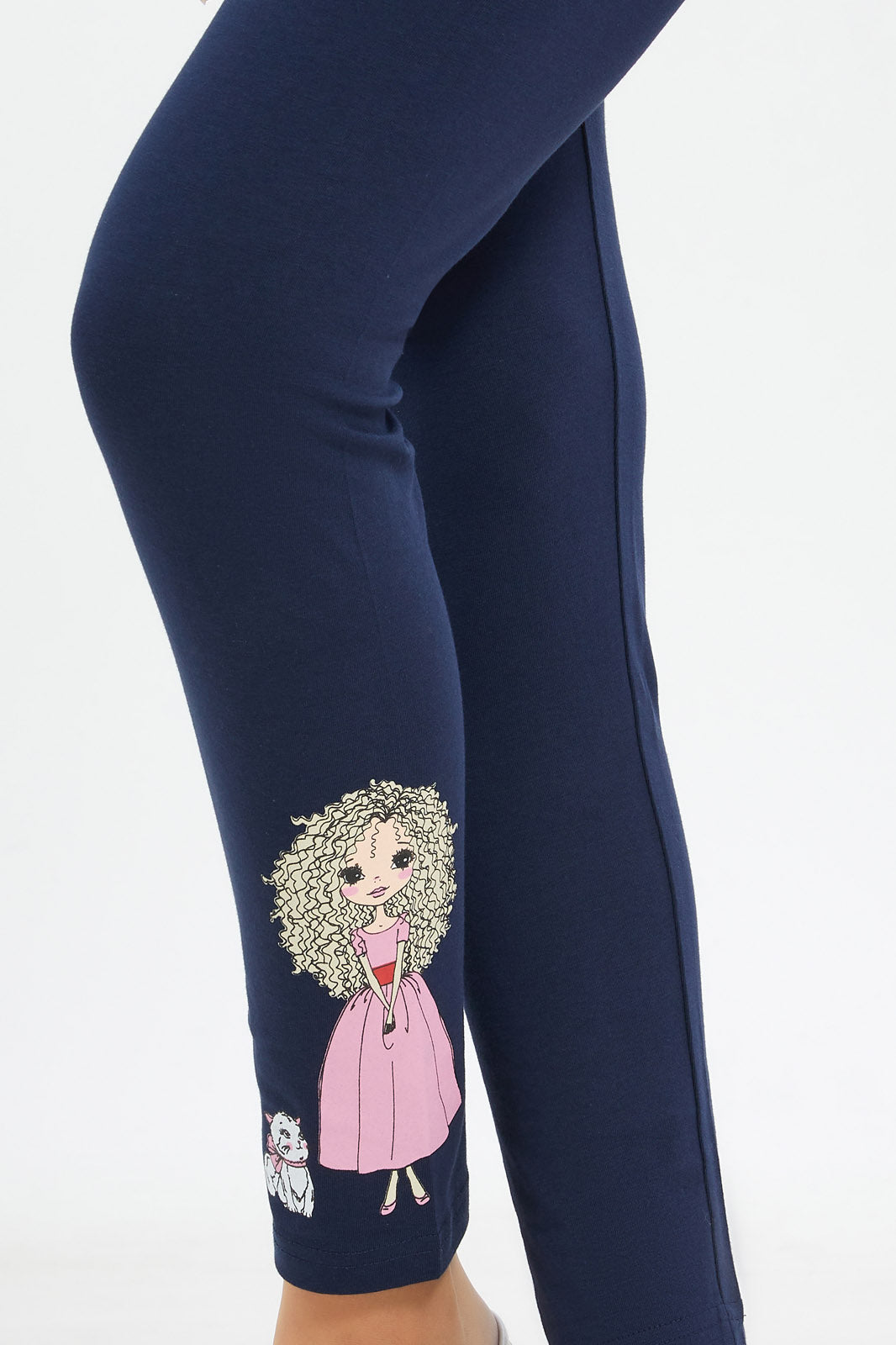 Redtag-Girls-Navy-Placement-Print-Leggings-Category:Leggings,-Colour:Navy,-Deals:New-In,-Filter:Senior-Girls-(8-to-14-Yrs),-GSR-Leggings,-H1:KWR,-H2:GSR,-H3:TRS,-H4:LEG,-New-In-GSR-APL,-Non-Sale,-Promo:TBL,-S23C,-Season:S23C,-Section:Girls-(0-to-14Yrs),-TBL-Senior-Girls-9 to 14 Years