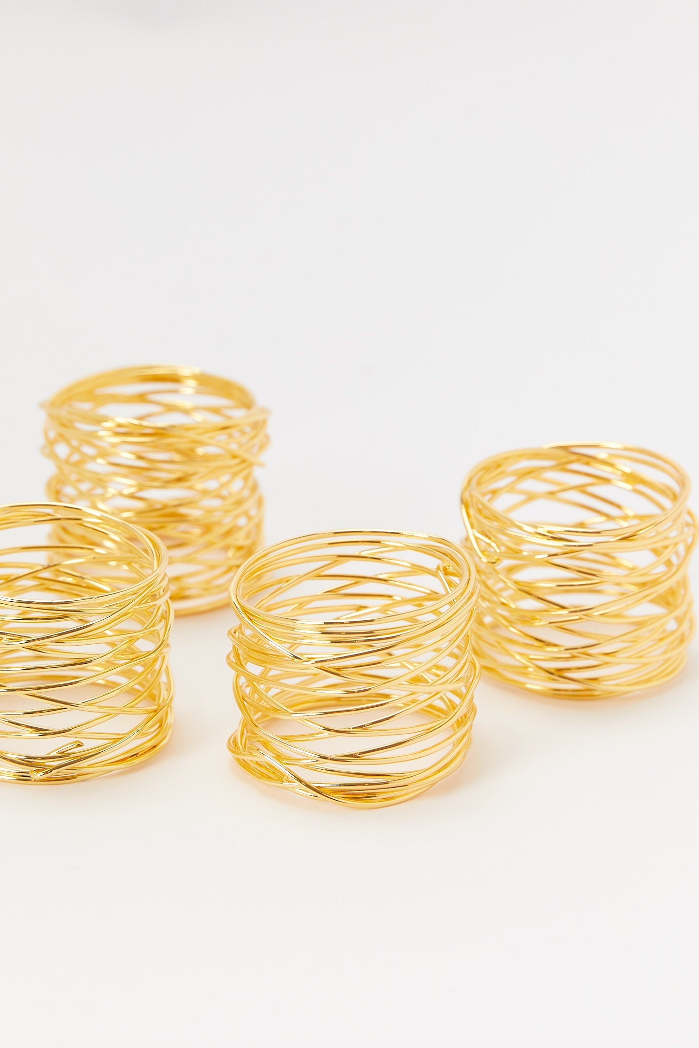 Redtag-Gold-Napkin-Ring
(4-Piece)-Category:2-Tier-Stand,-Colour:Gold,-Deals:New-In,-Filter:Home-Dining,-H1:HMW,-H2:DIN,-H3:KIS,-H4:ACC,-HMW-DIN-Kitchen-Accessories,-New-In-HMW-DIN,-Non-Sale,-Packs,-S23B,-Season:S23B,-Section:Homewares,-Set:Set-of-4,-Style:KITCHEN-ACCESSORIES-Home-Dining-