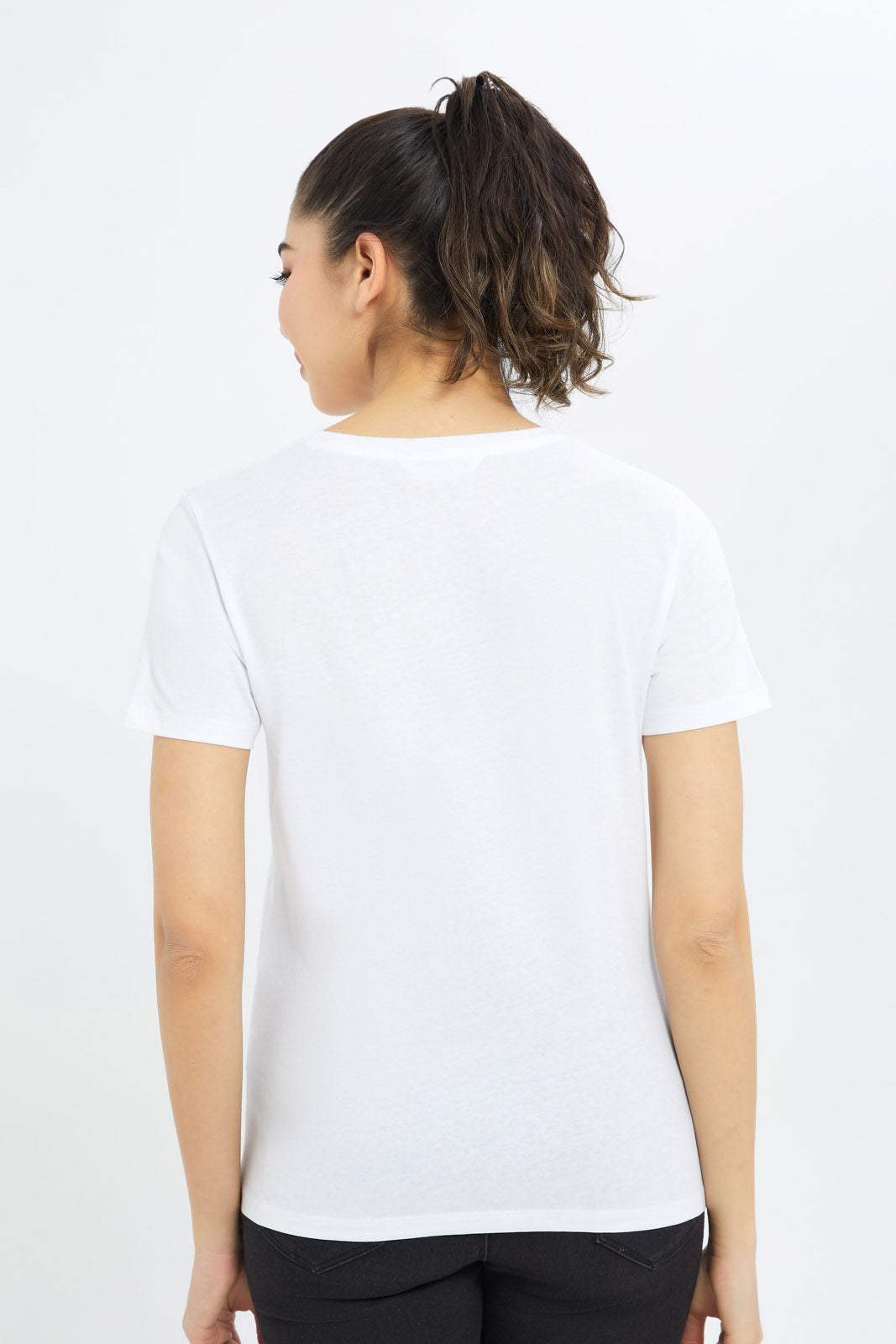 Redtag-Women-White-Line-Art-Embellished-T-Shirt-Category:T-Shirts,-Colour:White,-Deals:New-In,-Filter:Women's-Clothing,-H1:LWR,-H2:LAD,-H3:TSH,-H4:CAT,-New-In-Women-APL,-Non-Sale,-Promo:TBL,-S23C,-Season:S23C,-Section:Women,-TBL,-Women-T-Shirts-Women's-