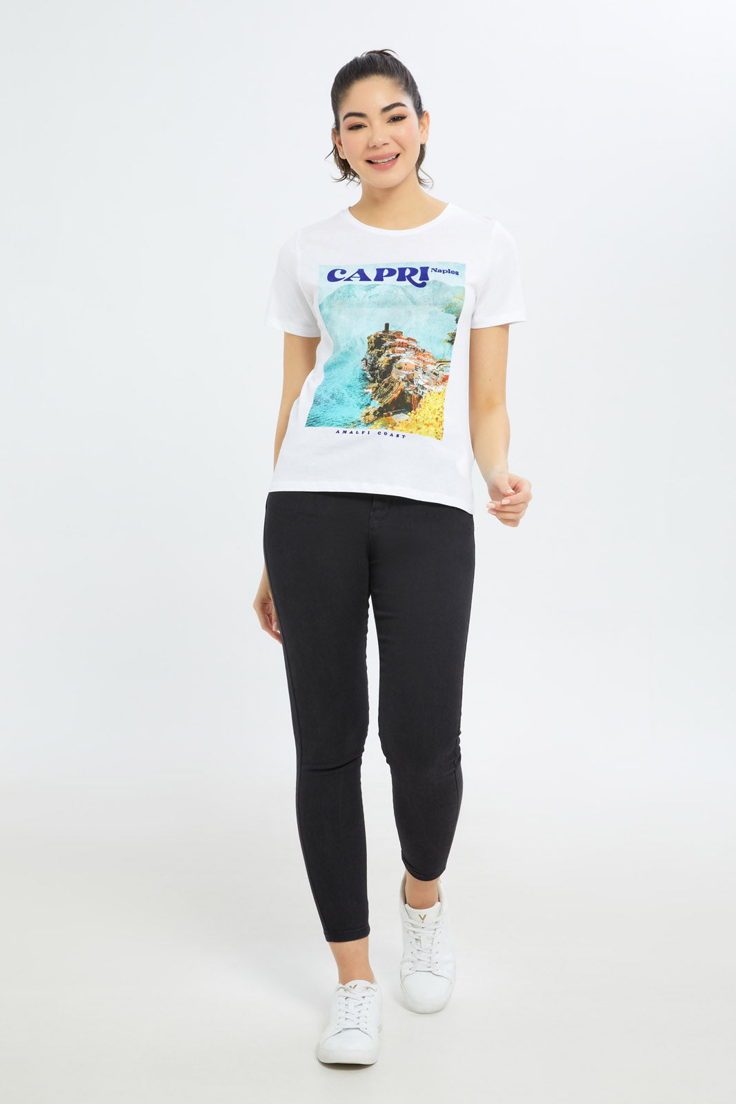 Redtag-Women-White-Landscape-Embellished-T-Shirt-Category:T-Shirts,-Colour:White,-Deals:New-In,-Filter:Women's-Clothing,-H1:LWR,-H2:LAD,-H3:TSH,-H4:CAT,-New-In-Women-APL,-Non-Sale,-Promo:TBL,-S23C,-Season:S23C,-Section:Women,-TBL,-Women-T-Shirts-Women's-