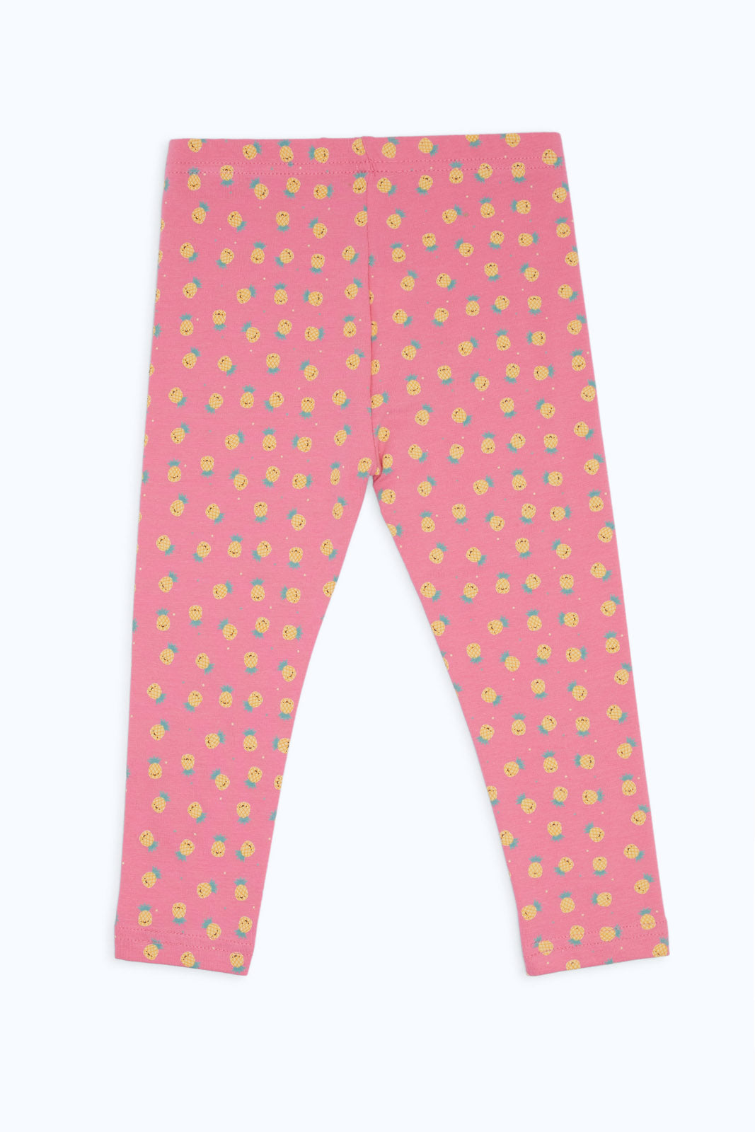 Redtag-Girls-Pink-Pineapple-Aop-Legging-Category:Leggings,-Colour:Apricot,-Deals:New-In,-Filter:Infant-Girls-(3-to-24-Mths),-H1:KWR,-H2:ING,-H3:TRS,-H4:LEG,-ING-Leggings,-New-In-ING-APL,-Non-Sale,-S23C,-Season:S23C,-Section:Girls-(0-to-14Yrs)-Infant-Girls-3 to 24 Months