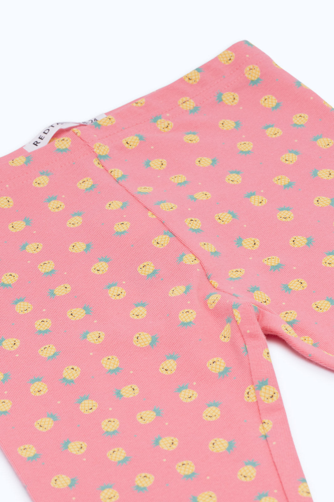 Redtag-Girls-Pink-Pineapple-Aop-Legging-Category:Leggings,-Colour:Apricot,-Deals:New-In,-Filter:Infant-Girls-(3-to-24-Mths),-H1:KWR,-H2:ING,-H3:TRS,-H4:LEG,-ING-Leggings,-New-In-ING-APL,-Non-Sale,-S23C,-Season:S23C,-Section:Girls-(0-to-14Yrs)-Infant-Girls-3 to 24 Months