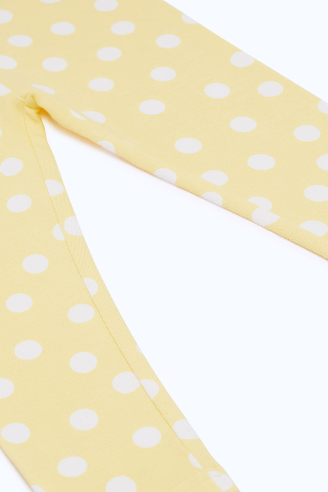 Redtag-Girls-Yellow-Polka-Aop-Legging-Category:Leggings,-Colour:Yellow,-Deals:New-In,-Filter:Infant-Girls-(3-to-24-Mths),-H1:KWR,-H2:ING,-H3:TRS,-H4:LEG,-ING-Leggings,-New-In-ING-APL,-Non-Sale,-S23C,-Season:S23C,-Section:Girls-(0-to-14Yrs)-Infant-Girls-3 to 24 Months