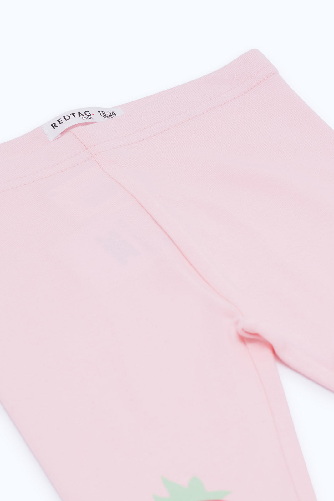 Redtag-Girls-Pink-Strawberry-Print-Legging-Category:Leggings,-Colour:Apricot,-Deals:New-In,-Filter:Infant-Girls-(3-to-24-Mths),-H1:KWR,-H2:ING,-H3:TRS,-H4:LEG,-ING-Leggings,-New-In-ING-APL,-Non-Sale,-S23C,-Season:S23C,-Section:Girls-(0-to-14Yrs)-Infant-Girls-3 to 24 Months