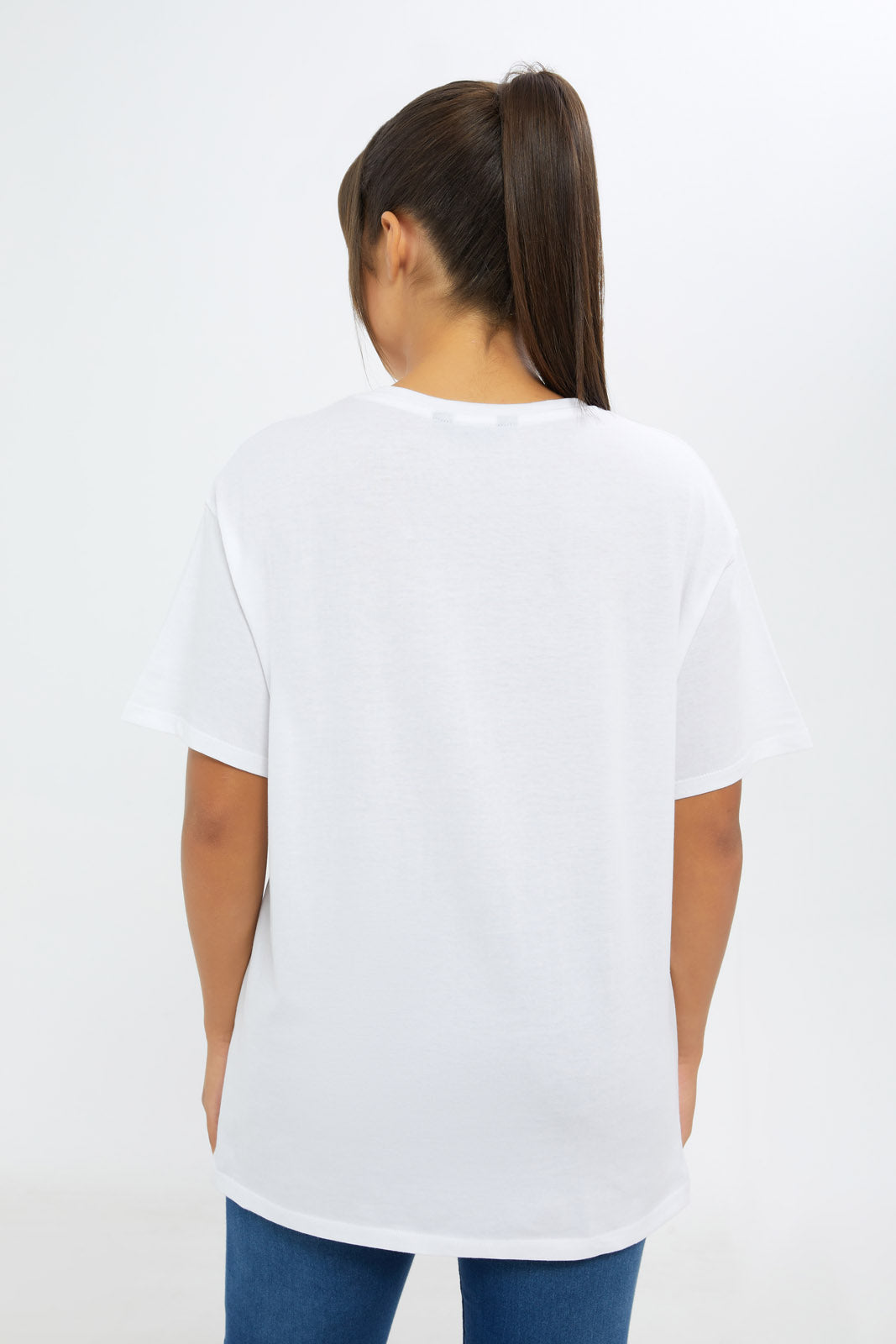 Redtag-Women-White-Neck-Embellishments-T-Shirt-Category:T-Shirts,-Colour:White,-Deals:New-In,-Filter:Women's-Clothing,-H1:LWR,-H2:LAD,-H3:TSH,-H4:CAT,-New-In-Women-APL,-Non-Sale,-S23C,-Season:S23C,-Section:Women,-Women-T-Shirts-Women's-