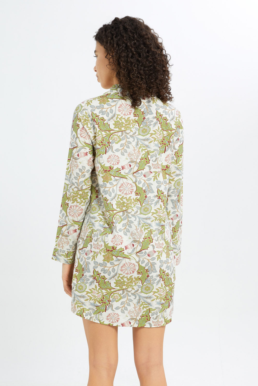 Redtag-Women-Green-Longsleeves-Nightshirt-Category:Nightshirts,-Colour:Green,-Deals:New-In,-Filter:Women's-Clothing,-H1:LWR,-H2:LDN,-H3:NWR,-H4:NSH,-New-In-Women-APL,-Non-Sale,-S23C,-Season:S23C,-Section:Women,-Women-Nightshirts--