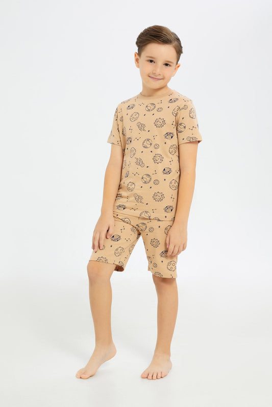 Redtag-Boys-Stone-Truck-Aop-Pyjama-Set-BOY-Pyjama-Sets,-Category:Pyjama-Sets,-Colour:Grey,-Deals:New-In,-Filter:Boys-(2-to-8-Yrs),-H1:KWR,-H2:BOY,-H3:NWR,-H4:PJS,-New-In-BOY-APL,-Non-Sale,-S23D,-Season:S23D,-Section:Boys-(0-to-14Yrs)-Boys-2 to 8 Years