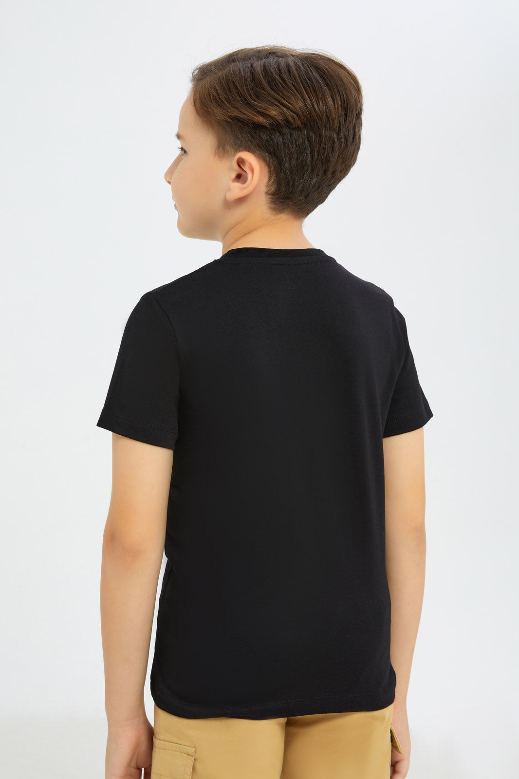 Redtag-Boys-Black-Nasa-Short-Sleeve-T-Shirt-BOY-T-Shirts,-Category:T-Shirts,-CHA,-Colour:Black,-Deals:New-In,-Filter:Boys-(2-to-8-Yrs),-H1:KWR,-H2:BOY,-H3:TSH,-H4:TSH,-New-In-BOY-APL,-Non-Sale,-S23C,-Season:S23C,-Section:Boys-(0-to-14Yrs)-Boys-2 to 8 Years