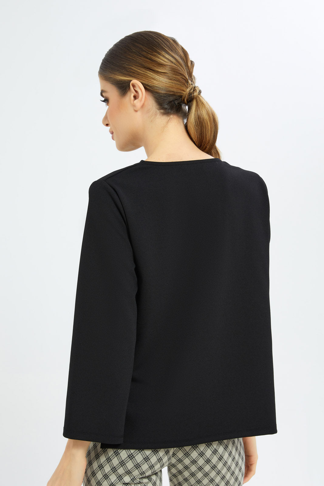 Redtag-Women-Black-Cowl-Neck-Top-Category:Blouses,-Colour:Black,-Deals:New-In,-Filter:Women's-Clothing,-H1:LWR,-H2:LDC,-H3:BLO,-H4:CBL,-LDC,-LDC-Blouses,-New-In-LDC-APL,-Non-Sale,-S23C,-Season:S23C,-Section:Women-Women's-