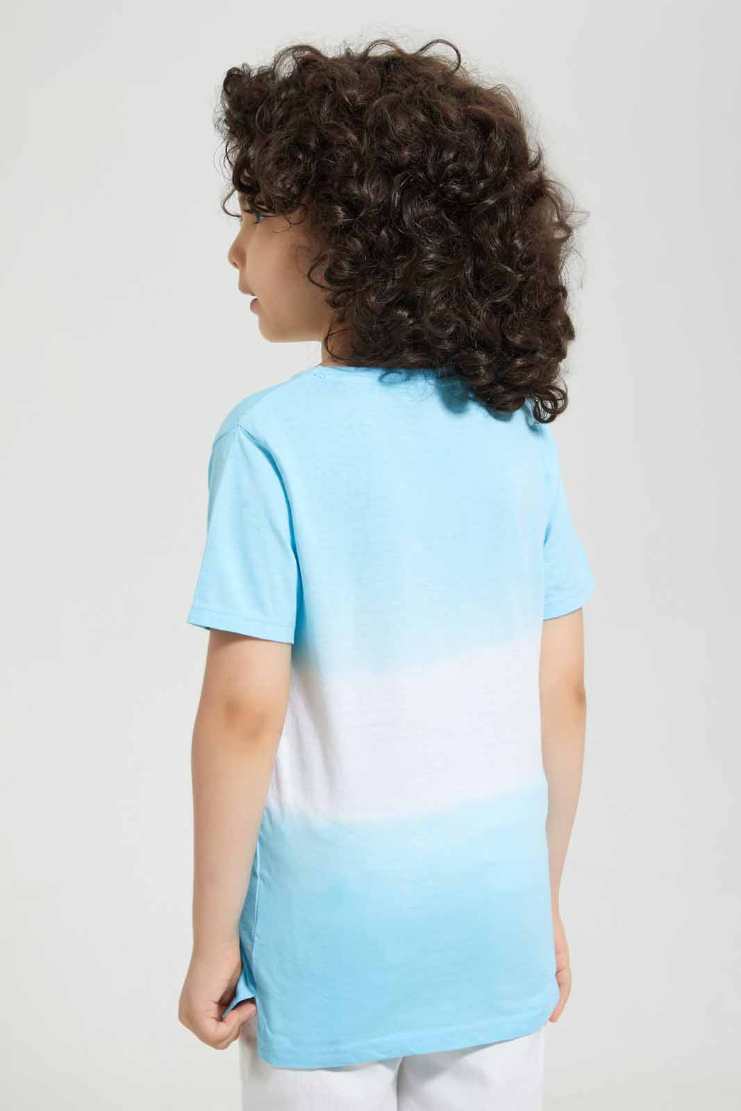 Blue And White Beach T-Shirt