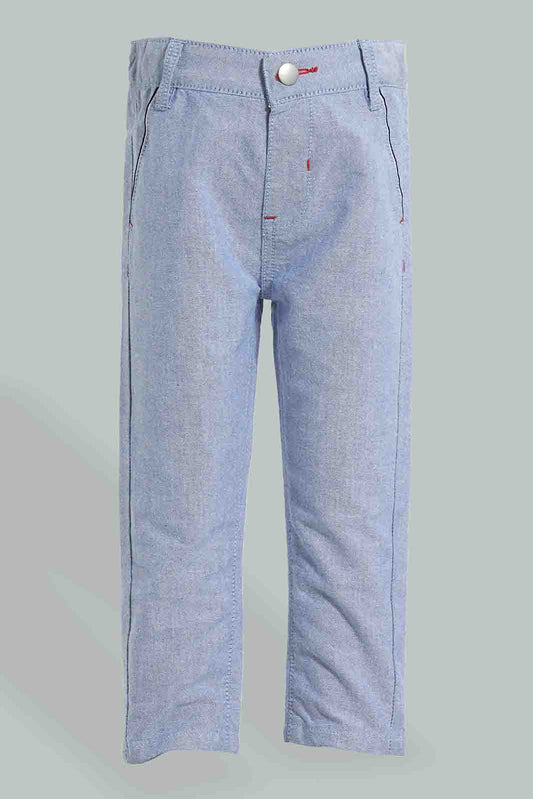 Blue Chino Trouser With Tipping Pocket For Baby Boys