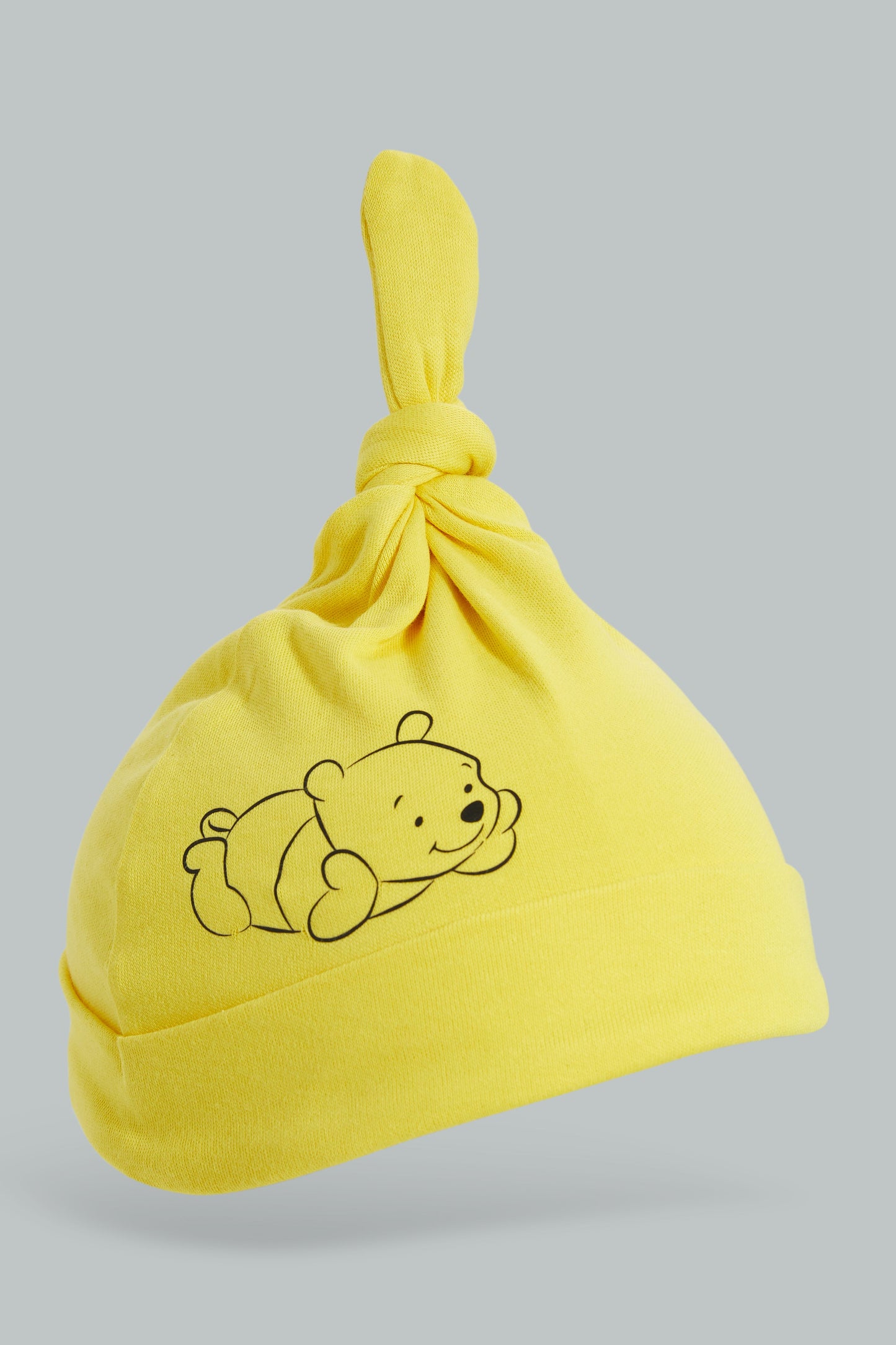 Yellow And White Winnie The Pooh Pack Hat Set For Baby (2 Piece)
