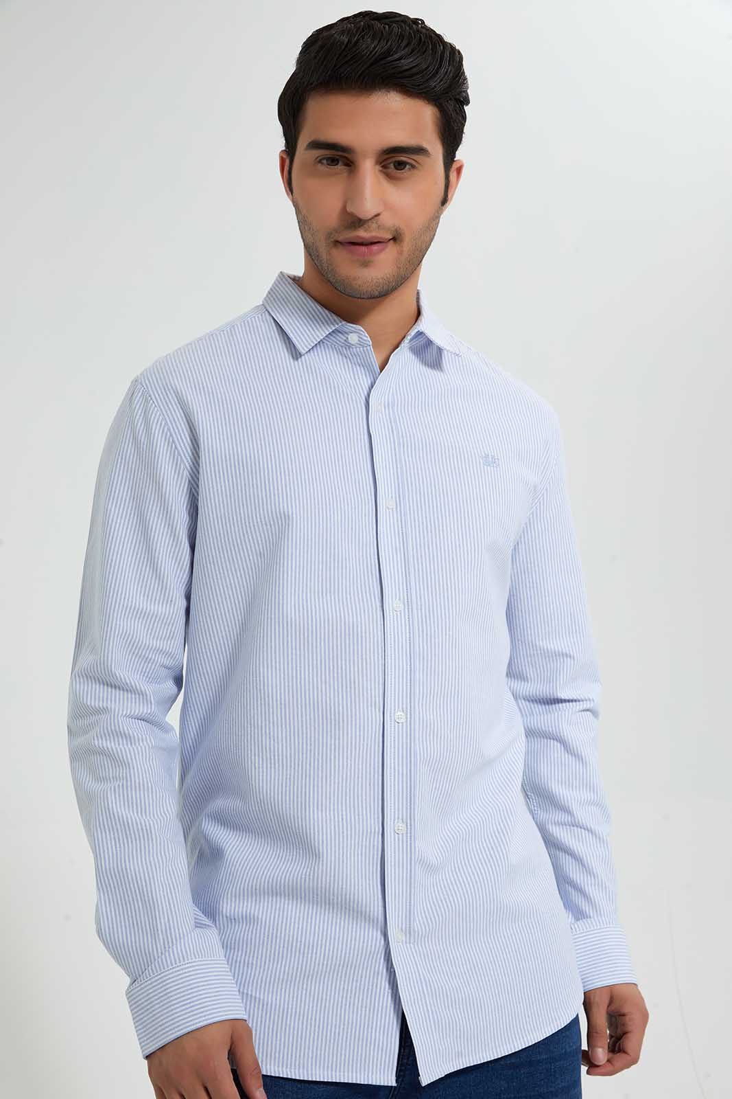 Blue Stripe Oxford Shirt